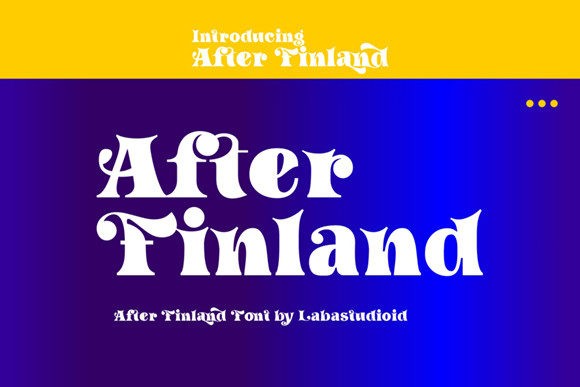 After Finland: A Serif Font for Brand Clarity