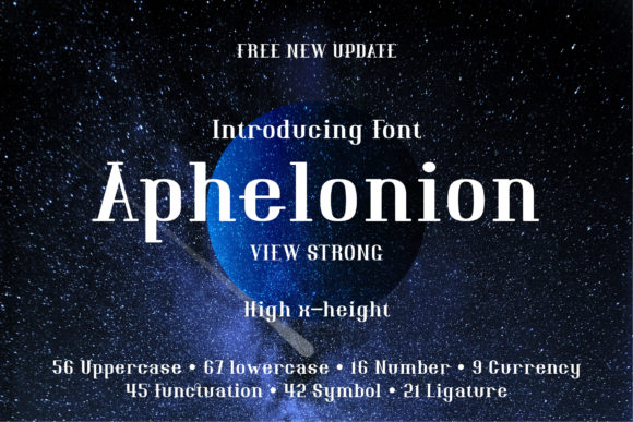 Aphelonion: A Serif Font for Polished Web Design