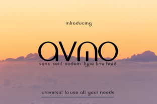 Avmo: A Modern Serif Font for Digital Design