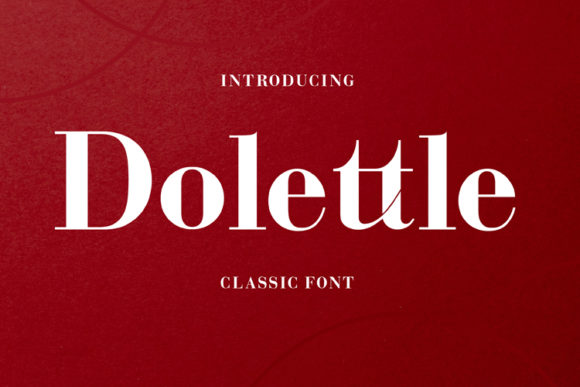 Dolettle: A Refined Serif Font for Editorial Design