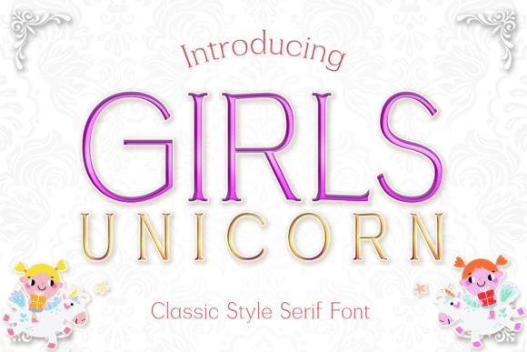 Girls Unicorn Font for Bold Campaigns