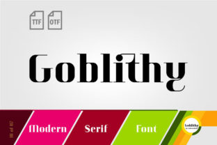 Goblithy: A Quirky Serif Font for Bold Brands