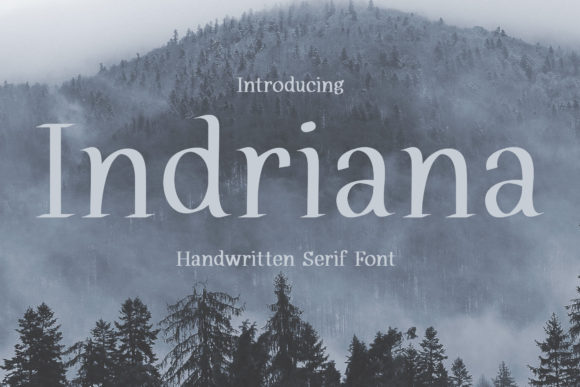 Indriana: A Distinct Serif Font for Authentic Branding