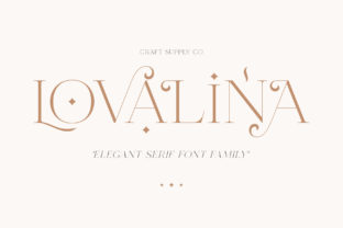 Lovalina: A Refined Serif Font for Editorial Design