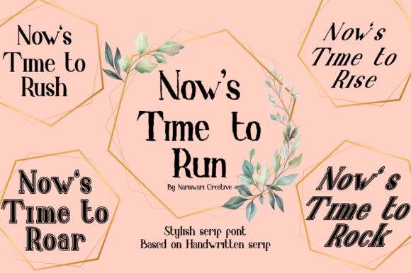 Now s Time to Run: A Serif Font for Bold Web Design
