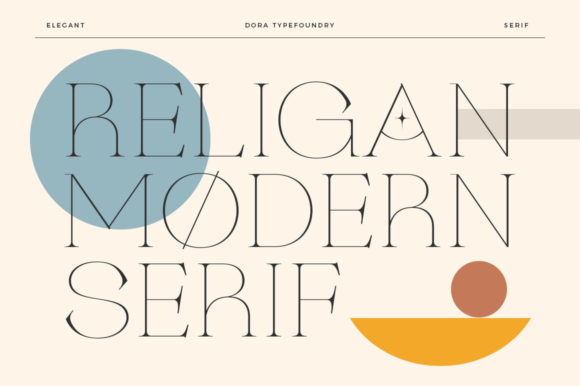 Religan: A Delicate Serif Font for Clear Campaigns