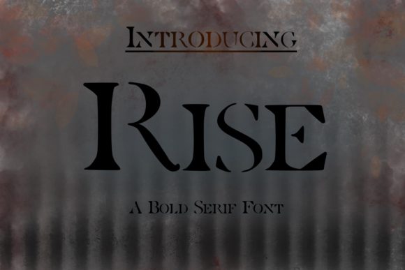 Rise: A Clean Serif Typeface for Editorial Design