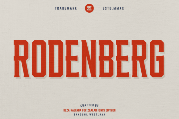 Rodenberg: A Refined Serif Typeface for Editorial Design