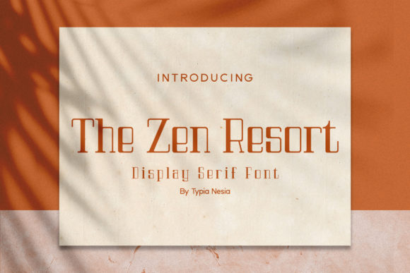 The Zen Resort Font for Modern Web Design