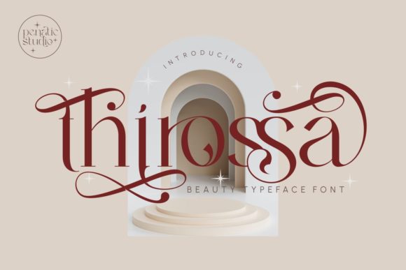Thirossa: A Serif Font for Digital Branding