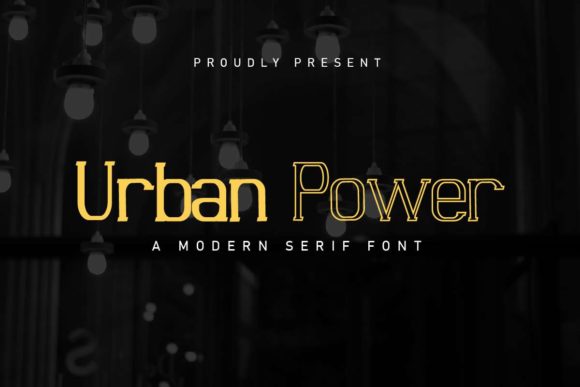 Urban Power: A Serif Font for Modern Editorial Design